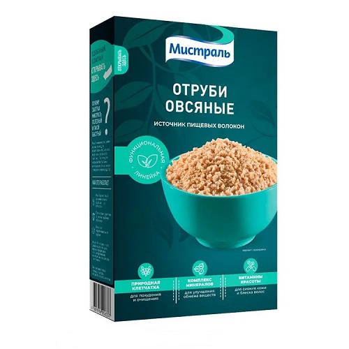 Мистраль отруби овсяные, 400 гр Мистраль отруби овсяные, 400 гр